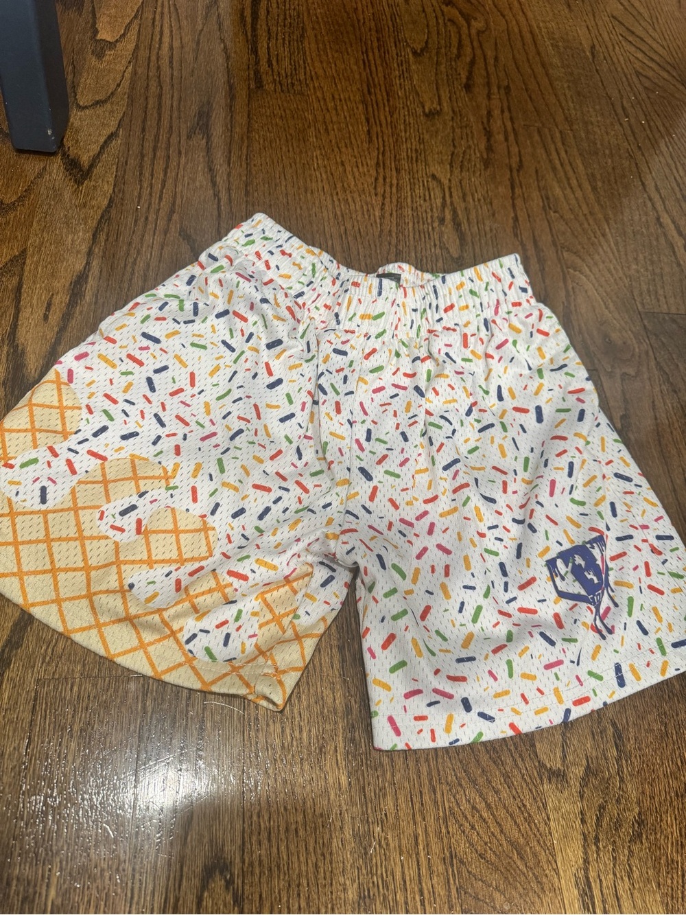 Baseball Lifestyle 101 Youth Shorts - White Ice Cream
